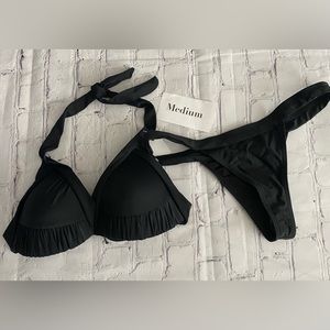 Black, sexy two piece